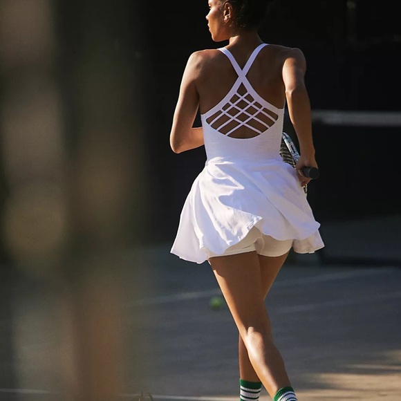 NWOT Free People Good Karma Tennis Dress White XS/S - Picture 2 of 10